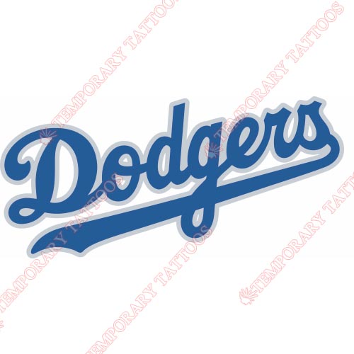 Los Angeles Dodgers Customize Temporary Tattoos Stickers NO.1668